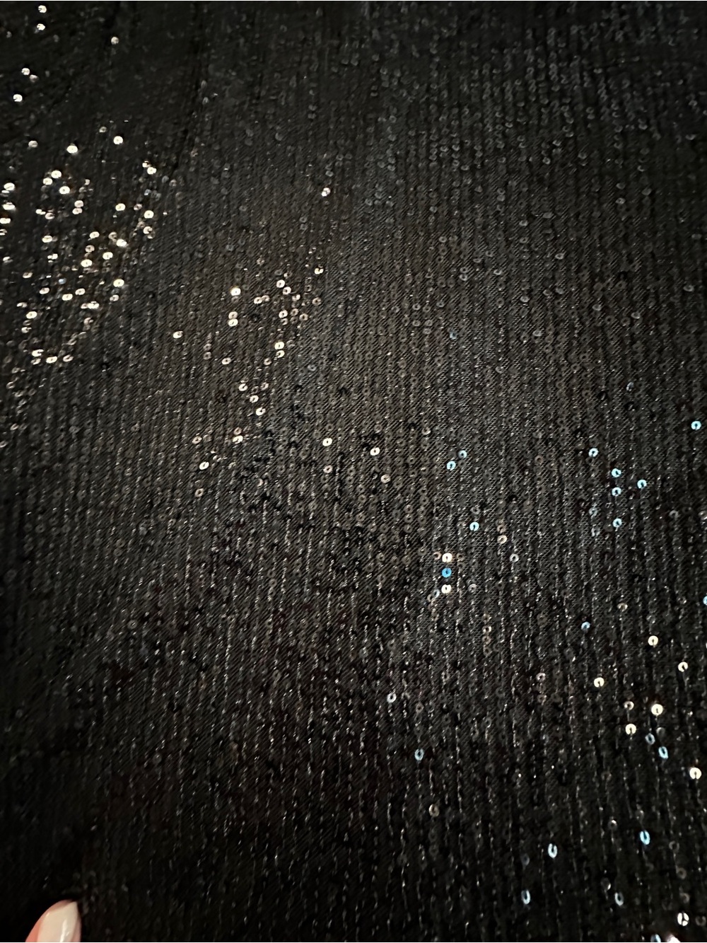 Kori Black Sequin Short Sleeve Tee - Picture 8 of 9